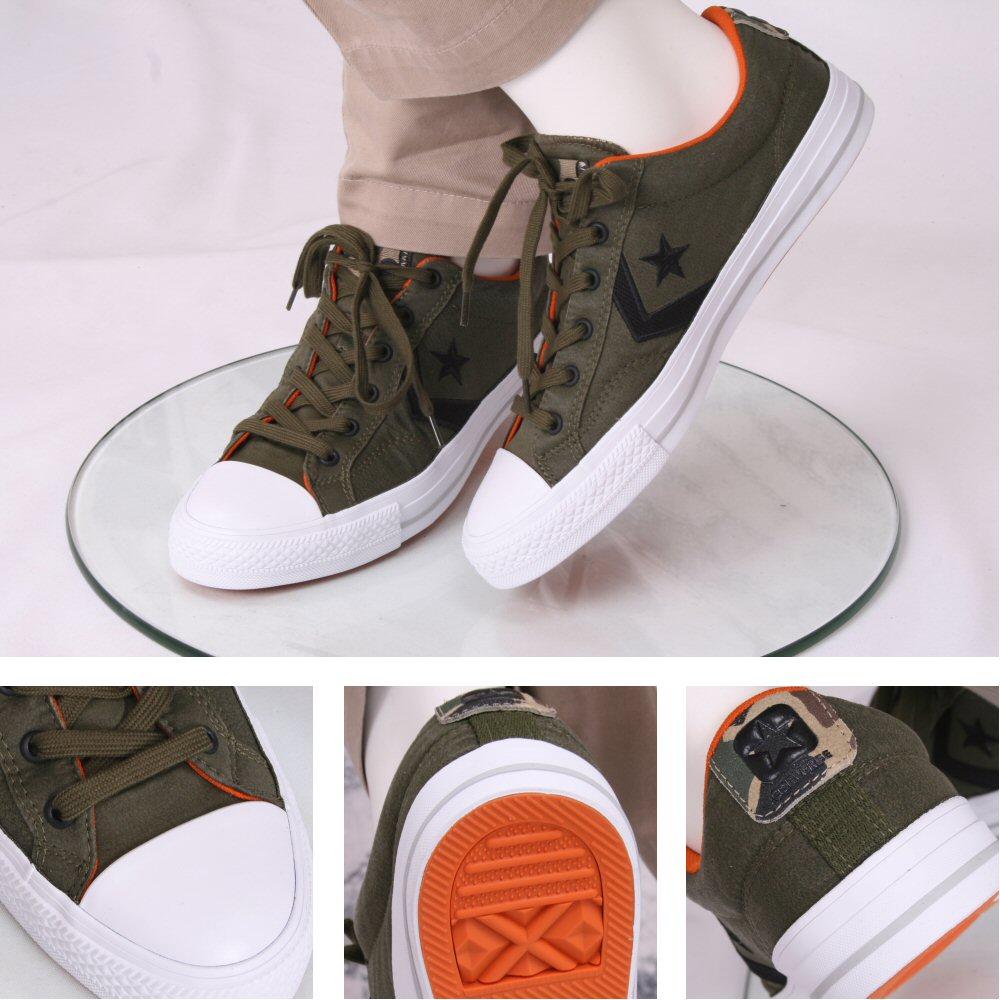 Converse khaki star on sale player ox trainers